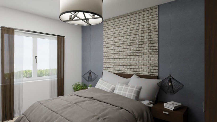 virtuelle Darstellung (Schlafzimmer) Erdgeschosswohnung Rheine