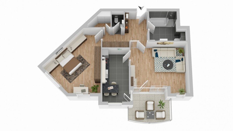 Grundriss EG Erdgeschosswohnung Rheine