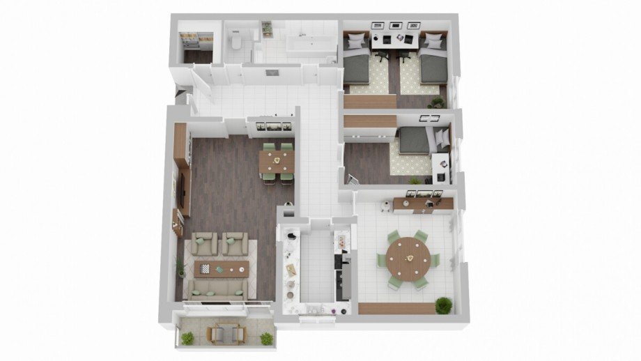 Grundriss 5. OG Etagenwohnung Rheine