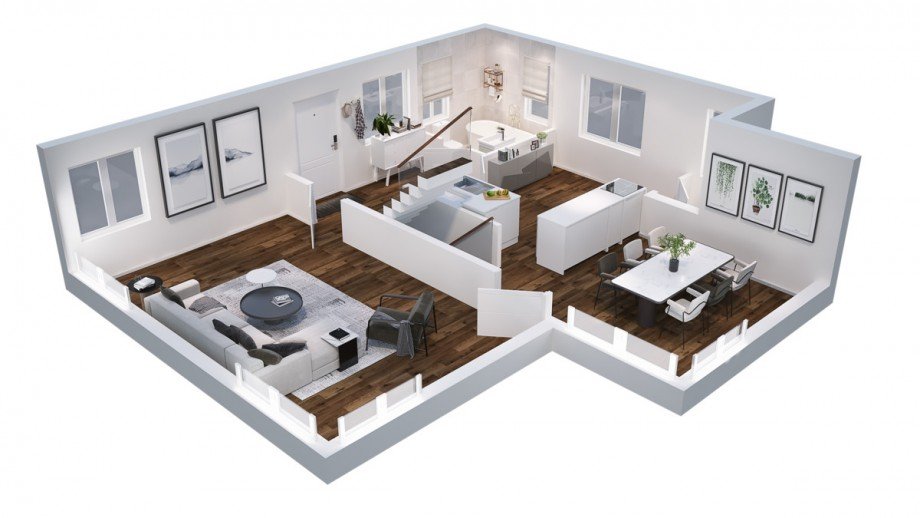 Erdgeschoss Villa Rheine