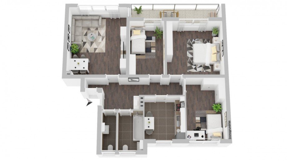 4- ZKB Whg + G�ste WC rechts Mehrfamilienhaus Rheine