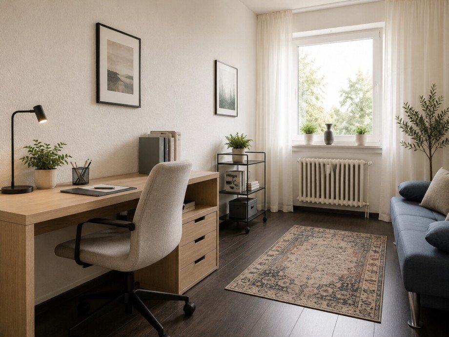 oder G�stezimmer (Beispielhaft eingerichtet) Etagenwohnung Rheine