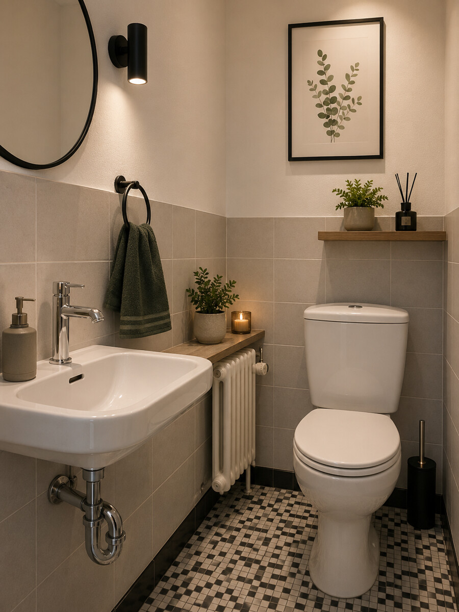 separate Toilette (Beispielhaft eingerichtet) Etagenwohnung Rheine