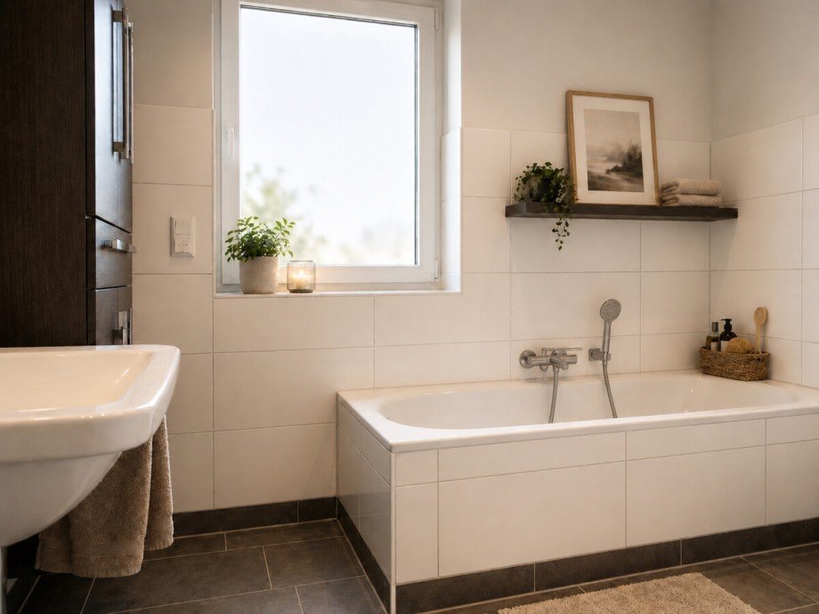 Badezimmer mit Wanne Etagenwohnung Rheine