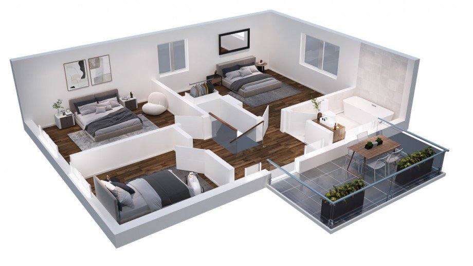 Obergeschoss Villa Rheine